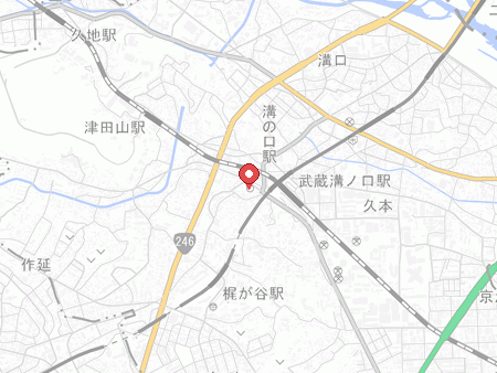 川崎市高津スポーツセンターの地図