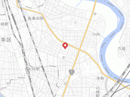 川崎市幸スポーツセンターの地図