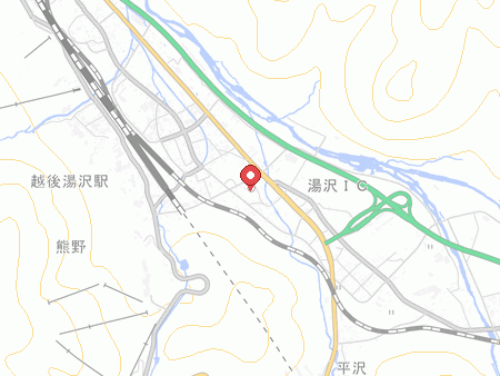 一望千里・御湯宿中屋の地図