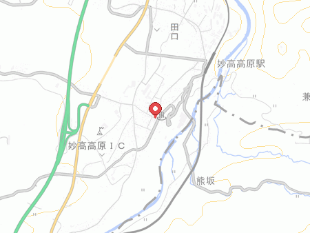 妙高・山里の湯宿香風館の地図