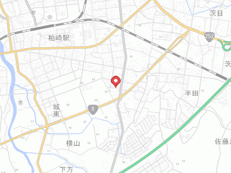 柏崎市総合体育館の地図