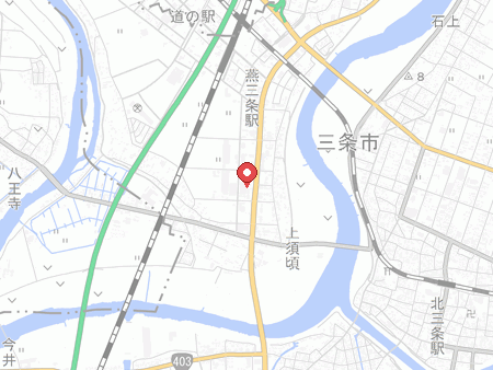 自遊空間 燕三条店の地図