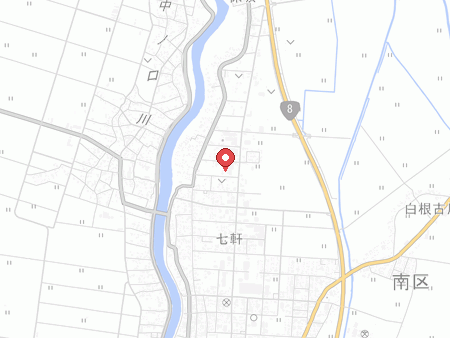 自遊空間 新潟白根店の地図