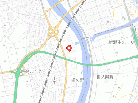 自遊空間 新潟黒崎店の地図
