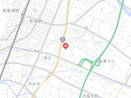 魚津市総合体育館の地図
