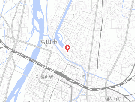 富山市総合体育館の地図