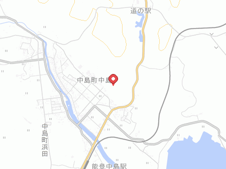七尾市中島体育館の地図