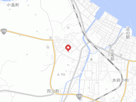 七尾総合市民体育館の地図