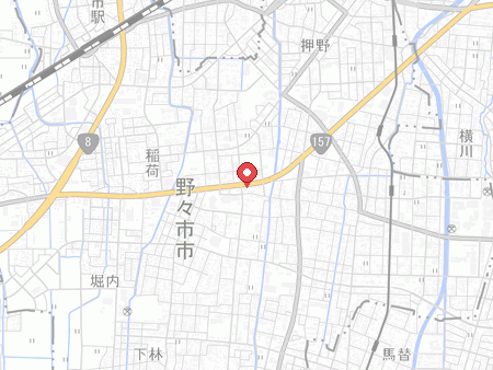 自遊空間 野々市店の地図