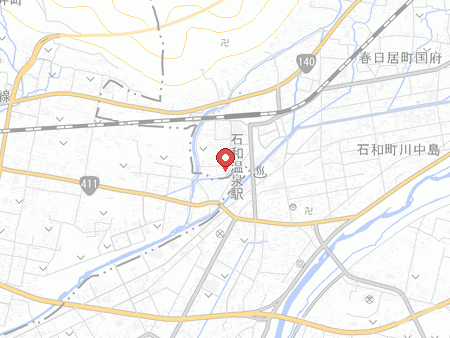 かんぽの宿石和の地図