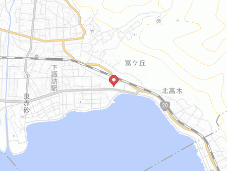 自遊空間 湖浜店の地図