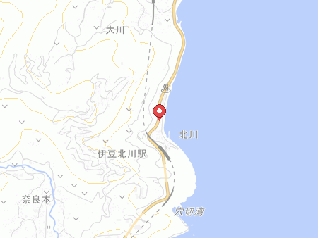 北川温泉ホテルの地図