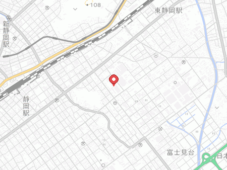 静岡市南部体育館の地図