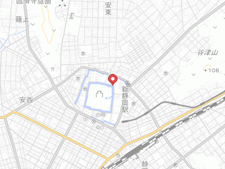 静岡中央体育館の地図
