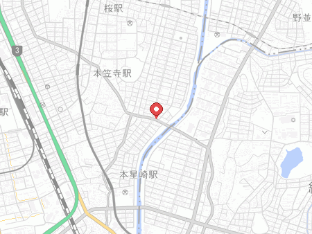 YNS卓球スクールの地図