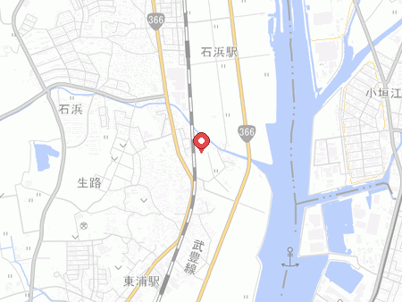 米田道場の地図