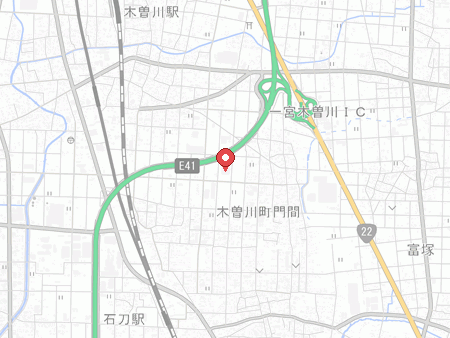 木曽川体育館の地図