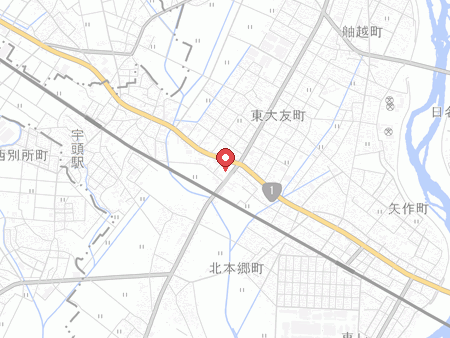 岡崎市矢作体育館の地図