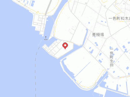 一色町体育館の地図