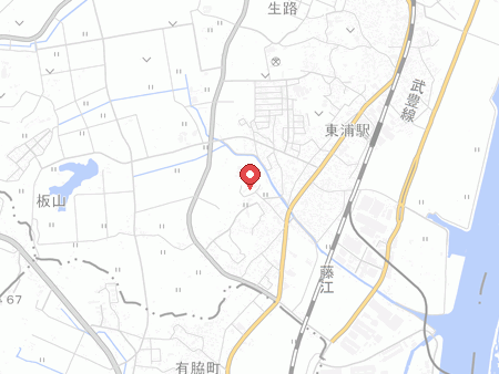 藤江コミュニティセンターの地図