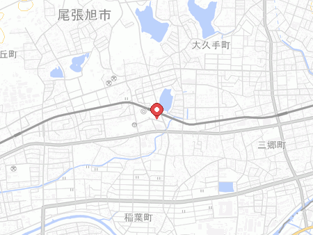 尾張旭市総合体育館の地図