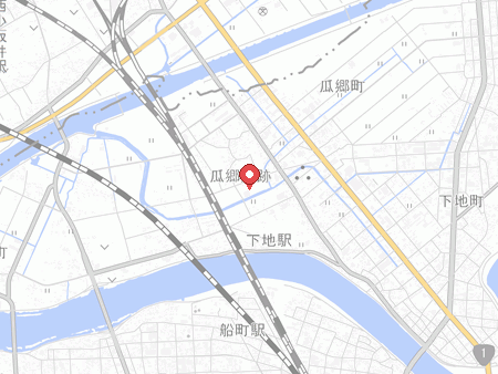 下五井地区体育館の地図