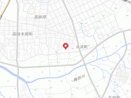 浜道地区体育館の地図