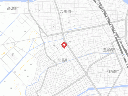 豊橋市新栄地区体育館の地図