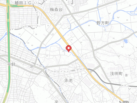 日進市上納池スポーツ公園の地図