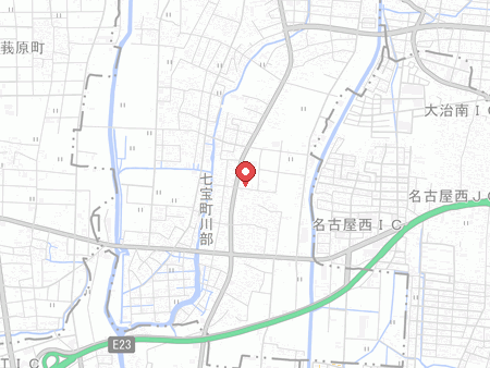 あま市七宝総合体育館の地図