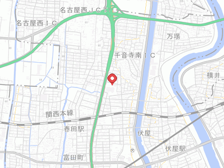 名古屋市富田北プールの地図