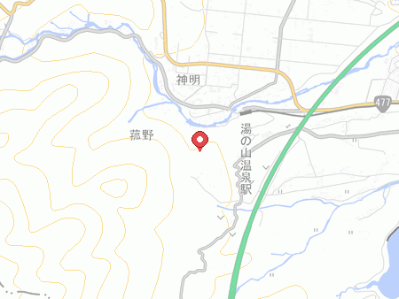 ホテル湯の本の地図