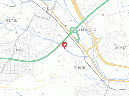 自遊空間 四日市インター店の地図