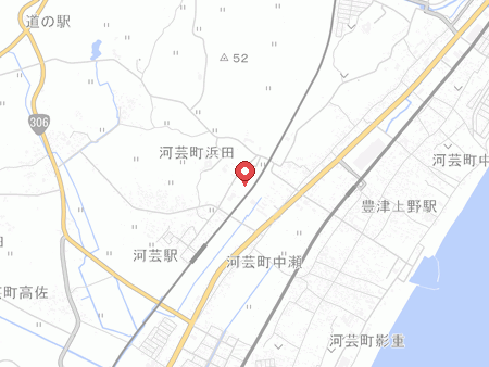 河芸体育館の地図