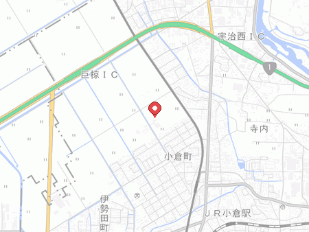 西宇治体育館の地図