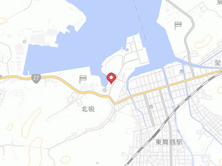 舞鶴東体育館の地図