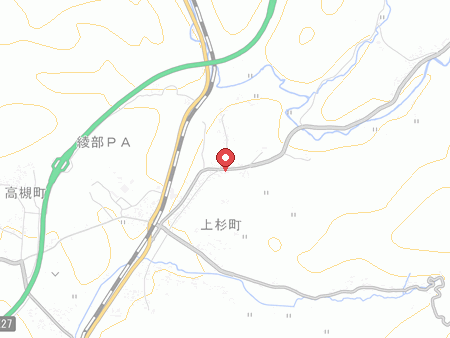 綾部市総合運動公園体育館の地図