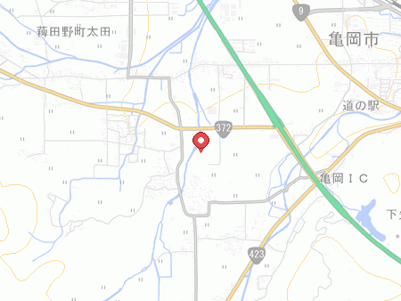 亀岡運動公園体育館の地図
