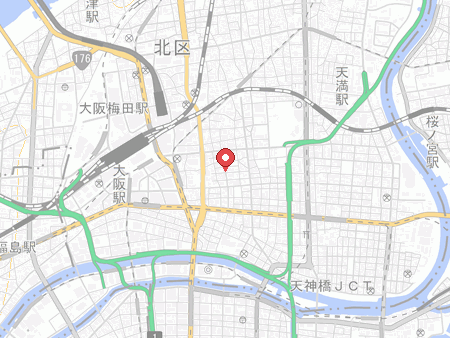梅田卓球センターの地図