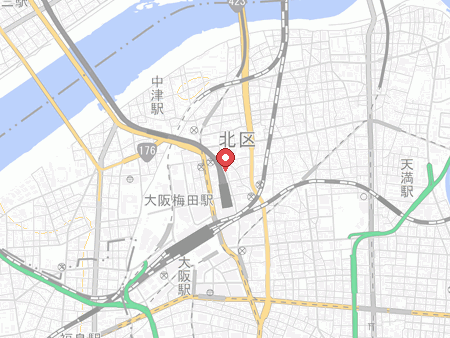 ミズノ大阪店の地図