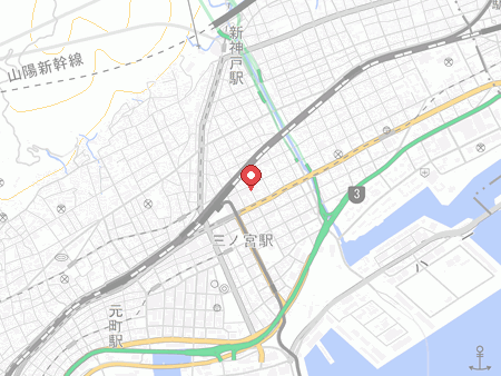 神戸ボウリング倶楽部の地図