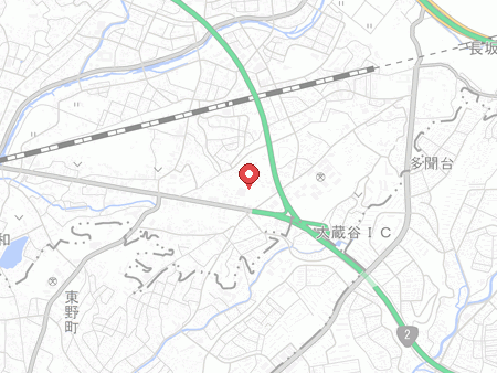 自遊空間 神戸大蔵谷インター店の地図