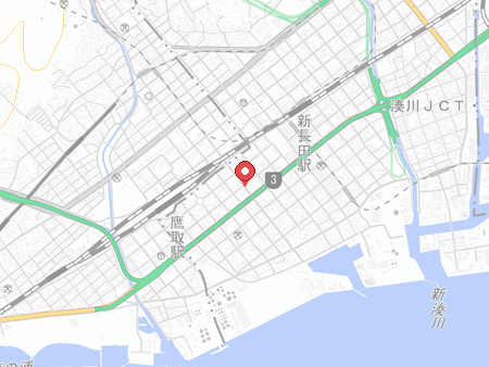 卓球練習小屋の地図