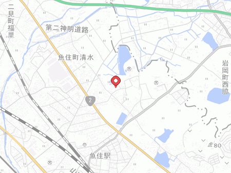 曹卓球場の地図