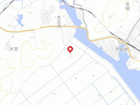 笠岡総合体育館の地図