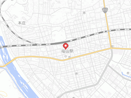 自遊空間 福山駅前店の地図
