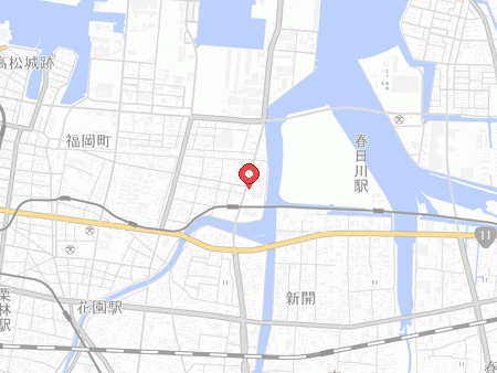 高松市総合体育館の地図