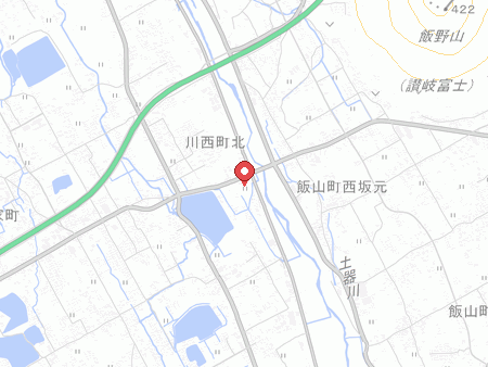 自遊空間 丸亀川西店の地図
