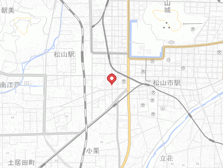 松山市総合コミュニティセンター 体育館の地図