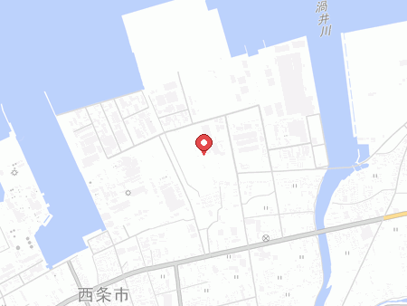 西条市総合体育館の地図